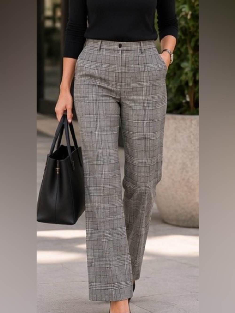 J. Crew Gray Plaid REMY Pant 2